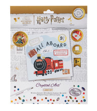 Load image into Gallery viewer, &quot;ALL ABOARD THE HOGWARTS EXPRESS&quot; Harry Potter Crystal Art Card
