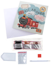 Load image into Gallery viewer, &quot;ALL ABOARD THE HOGWARTS EXPRESS&quot; Harry Potter Crystal Art Card
