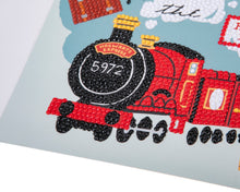 Load image into Gallery viewer, &quot;ALL ABOARD THE HOGWARTS EXPRESS&quot; Harry Potter Crystal Art Card
