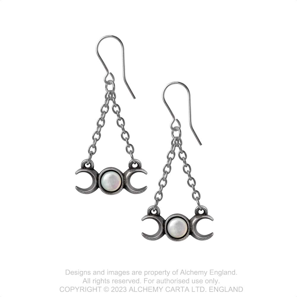 Wiccan Moon Earrings