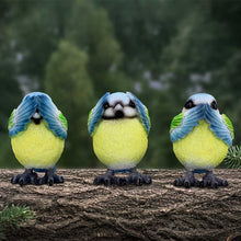 Load image into Gallery viewer, Three Wise Blue Tits
