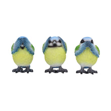 Load image into Gallery viewer, Three Wise Blue Tits
