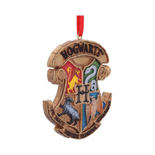 Load image into Gallery viewer, Harry Potter Hogwarts Crest Hanging Ornament 8cm
